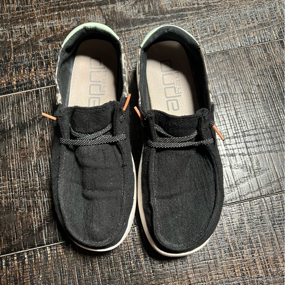 Hey Dude Ladies Wendy Rise slip on Chambray FUNK BLACK Ladies 9